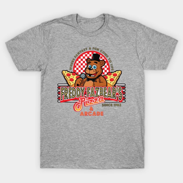 Freddy Fazbear's Pizza Since 1983 Lts T-Shirt by Alema Art